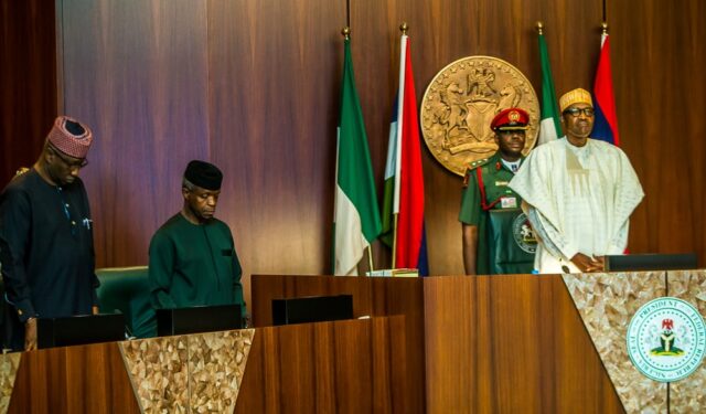 President Buhari Presides over the weekly Federal Executive Council at the Council Chambers in Abuja